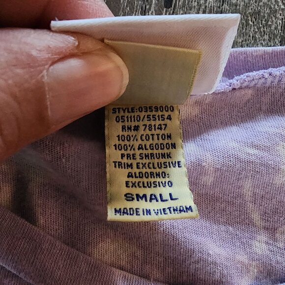 Nashville Grand Ole Opry Womens Graphic Print Tie Dye Small 100% Cotton Purple - Picture 9 of 10